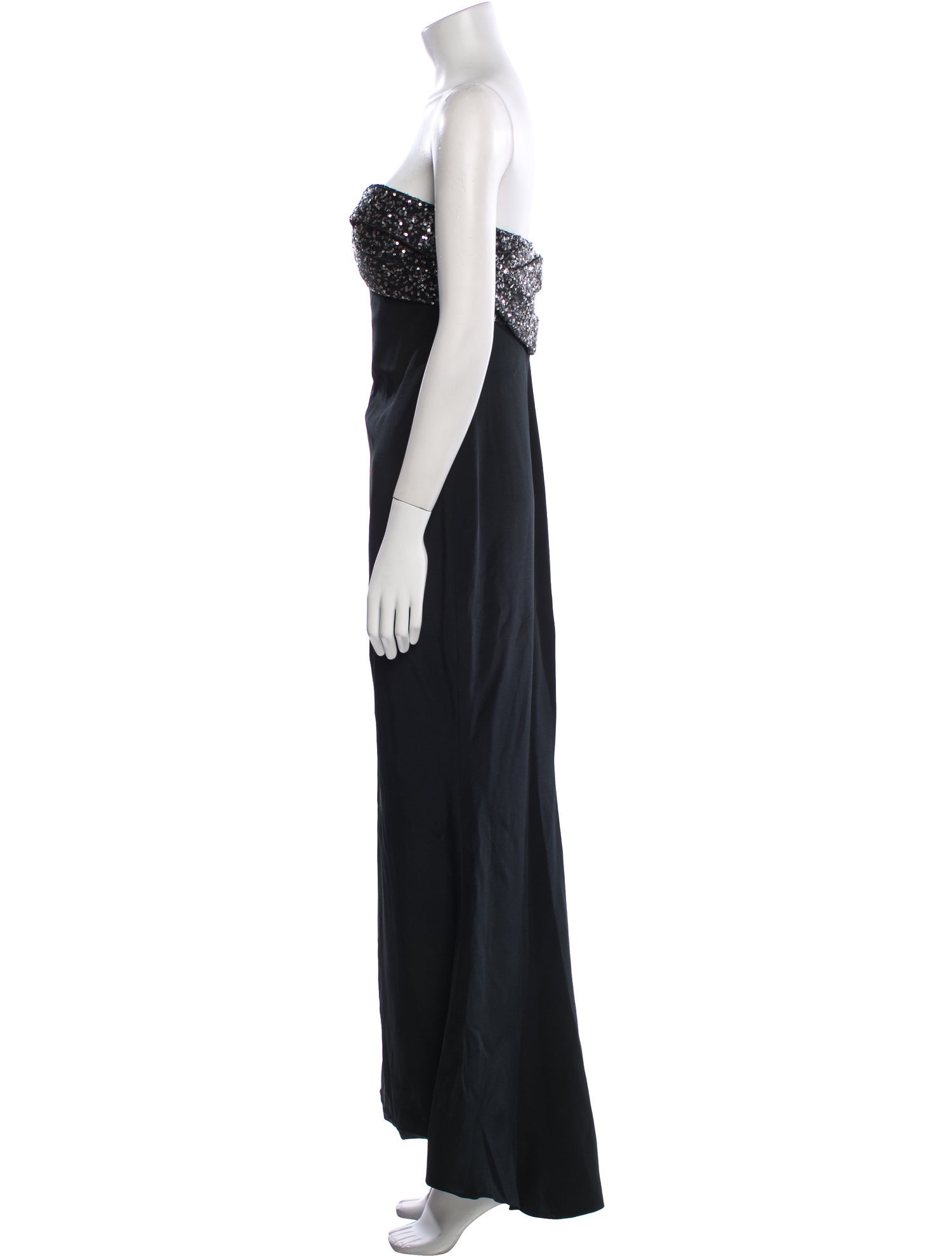 Marchesa Notte Silk Midi Length Dress