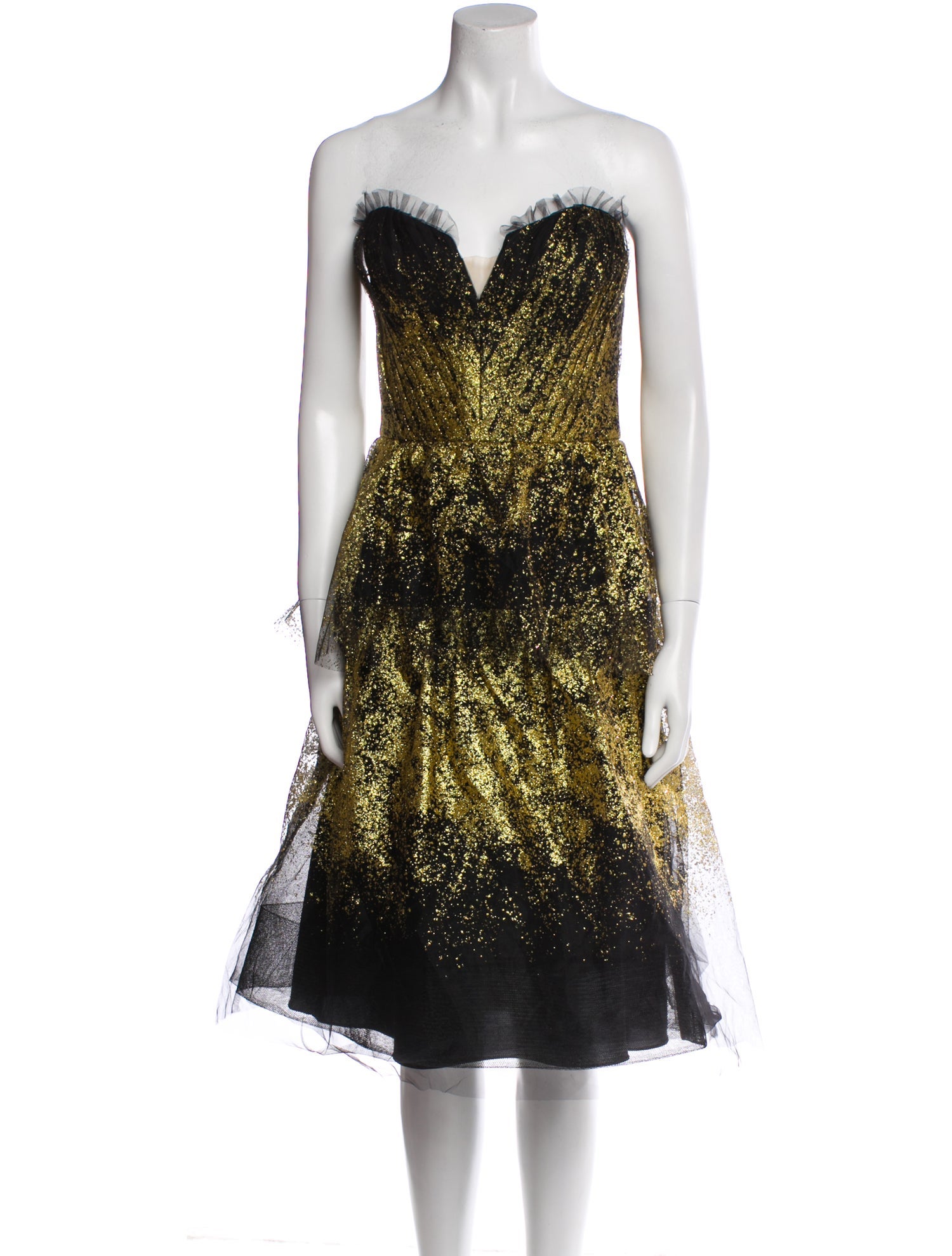 Marchesa Notte Strapless Mini Dress - Black Dresses, Clothing - WMH37104 | The RealReal Marchesa Notte Strapless Mini Dress - Black Dresses, Clothing - WMH37104 | The RealReal