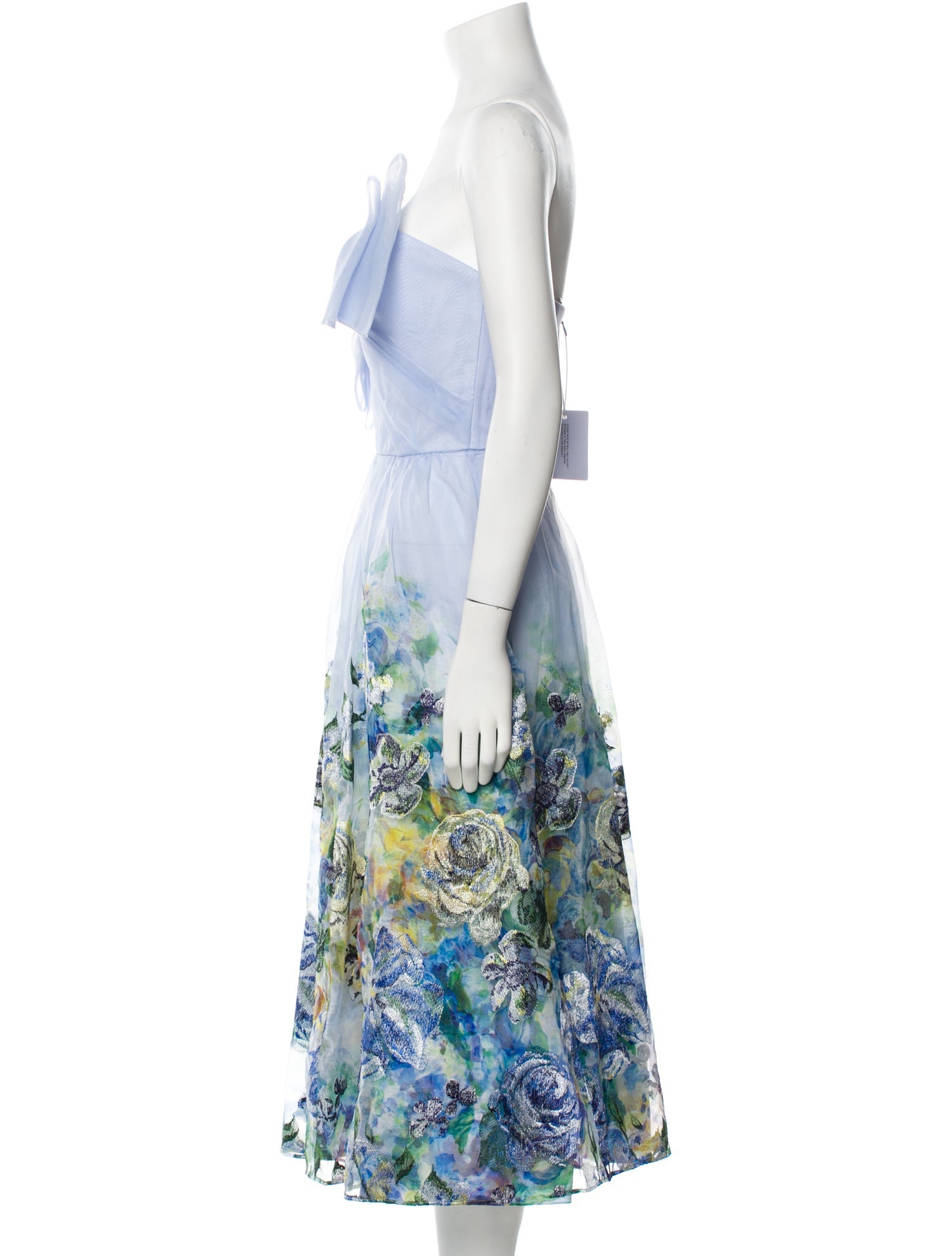 Marchesa Notte Printed Knee-Length Dress w/ Tags