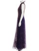 Marchesa Notte Printed Long Dress