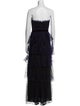 Marchesa Notte Strapless Long Dress