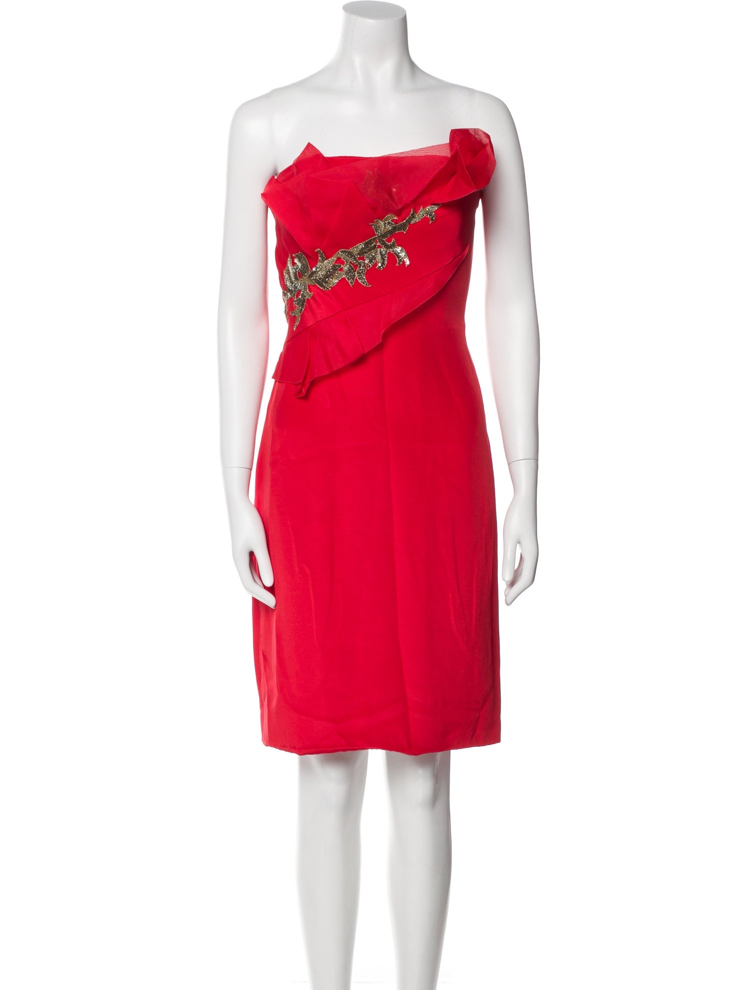 Marchesa Notte Silk Mini Dress