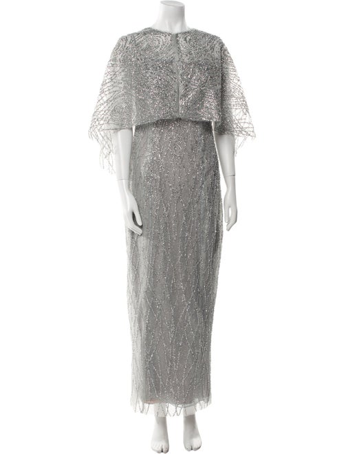 Marchesa Notte Sequin Embellishments Dress Set