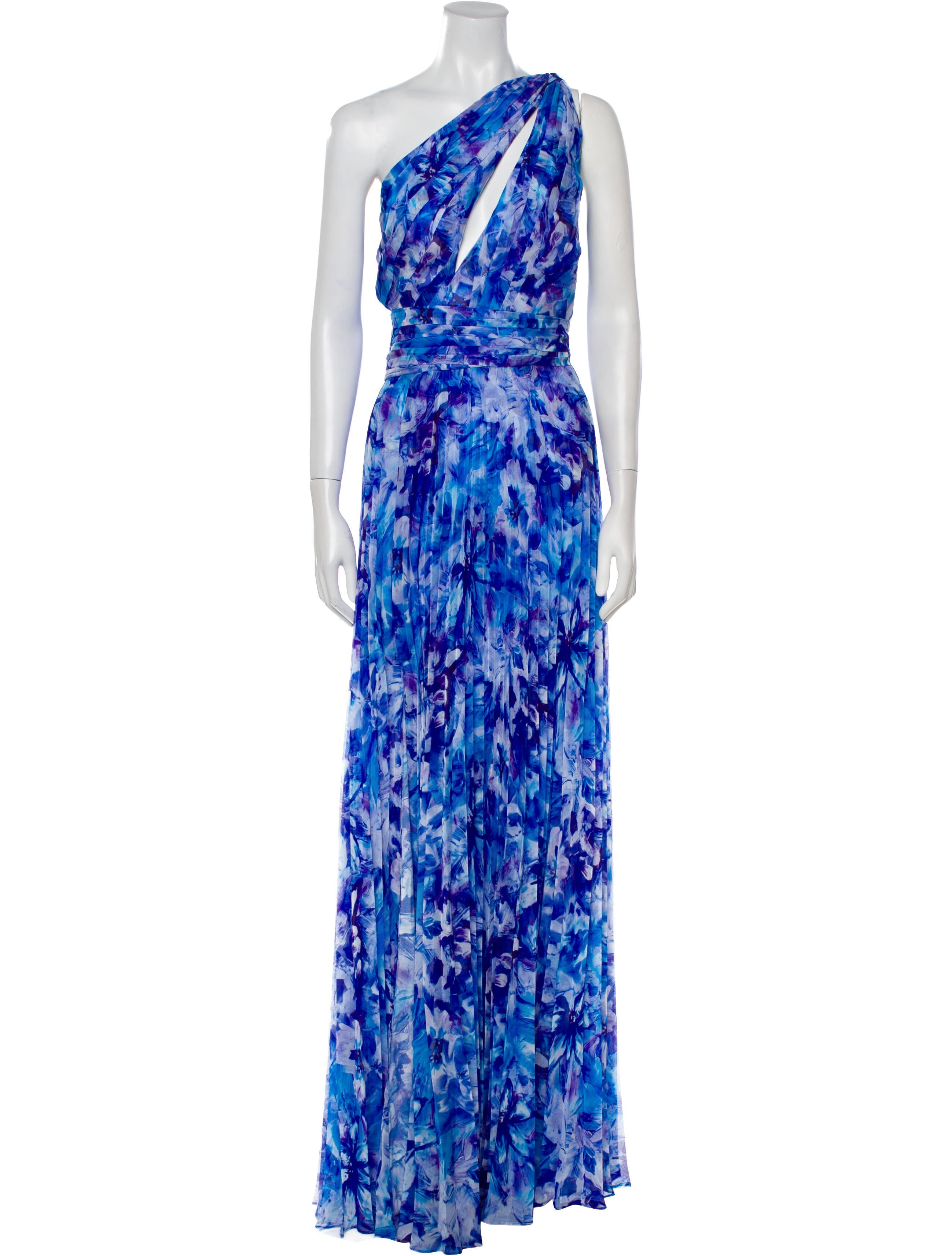 Marchesa Notte Printed Long Dress w/ Tags