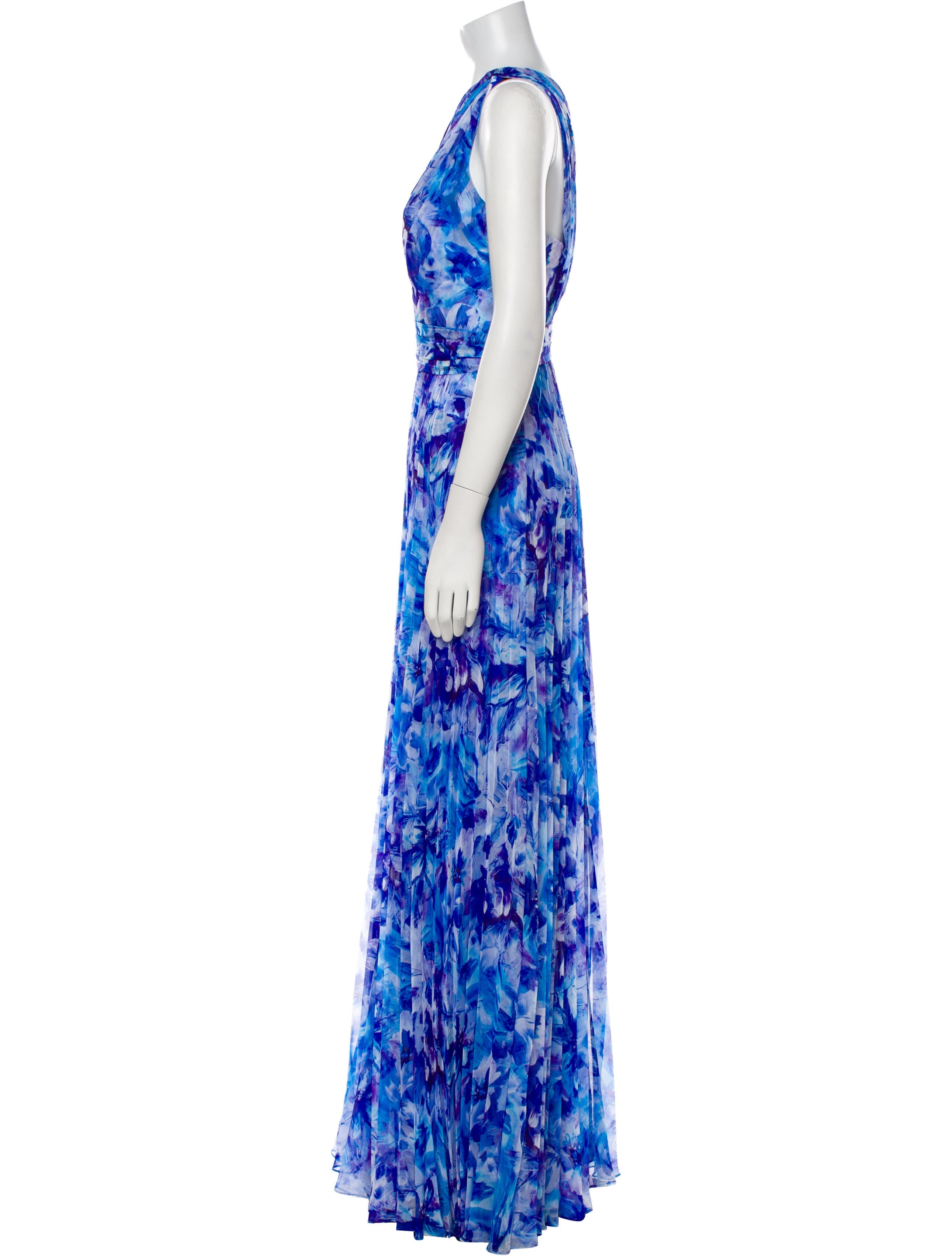 Marchesa Notte Printed Long Dress w/ Tags