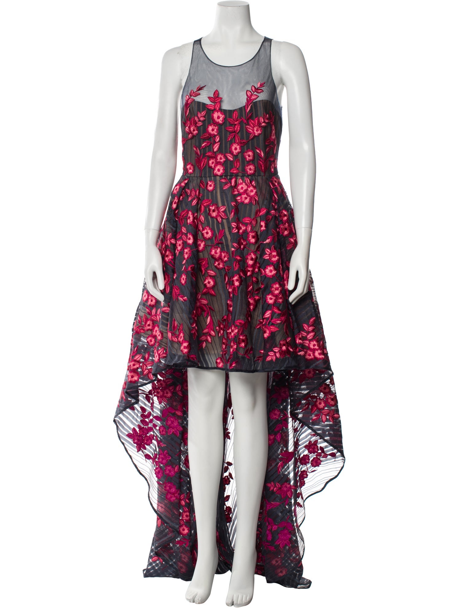sachin and babi light blue dress Marchesa Notte Floral Print Long Dress w/ Tags - Grey Dresses, Clothing -  WMH37184
