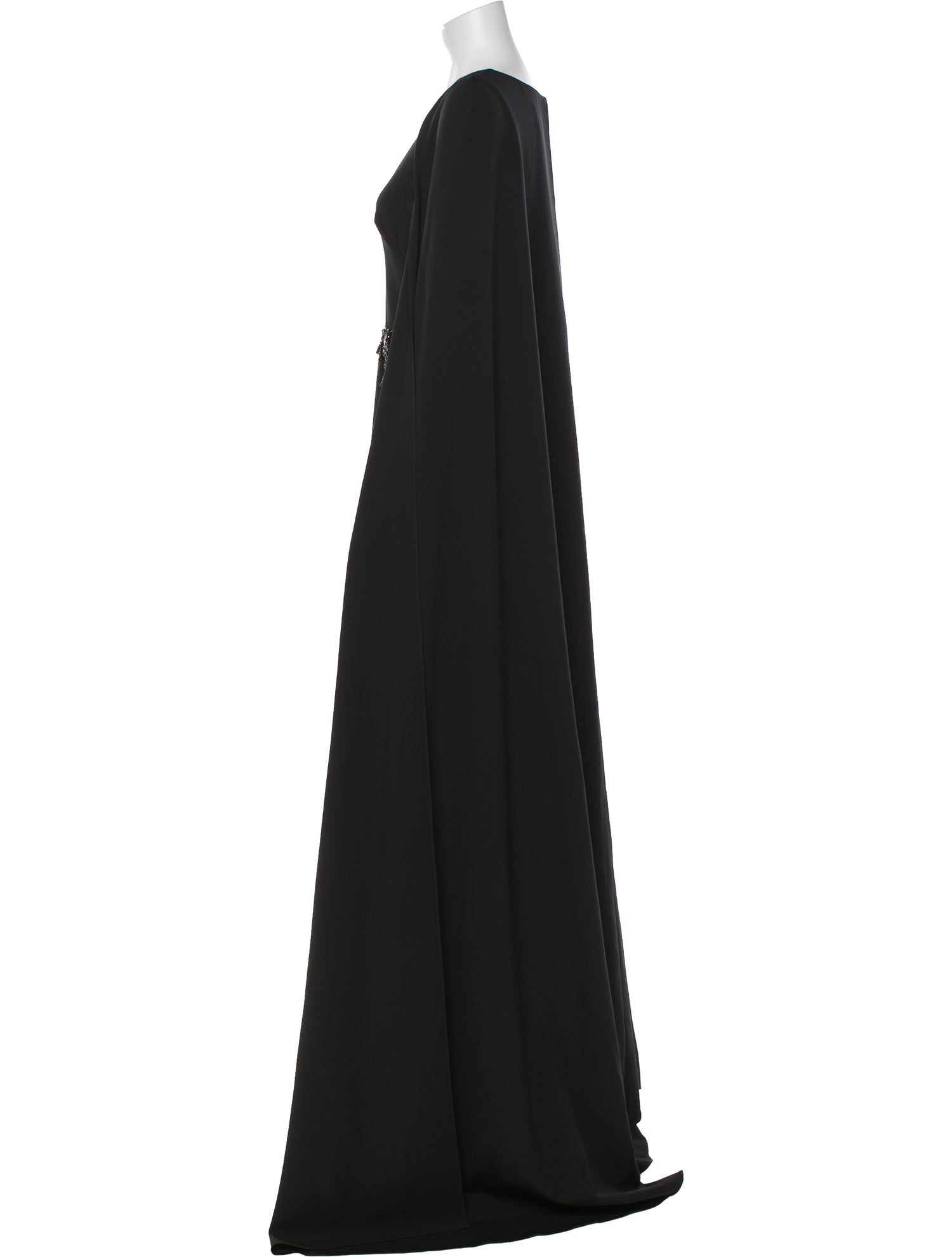 Marchesa Notte V-Neck Long Dress