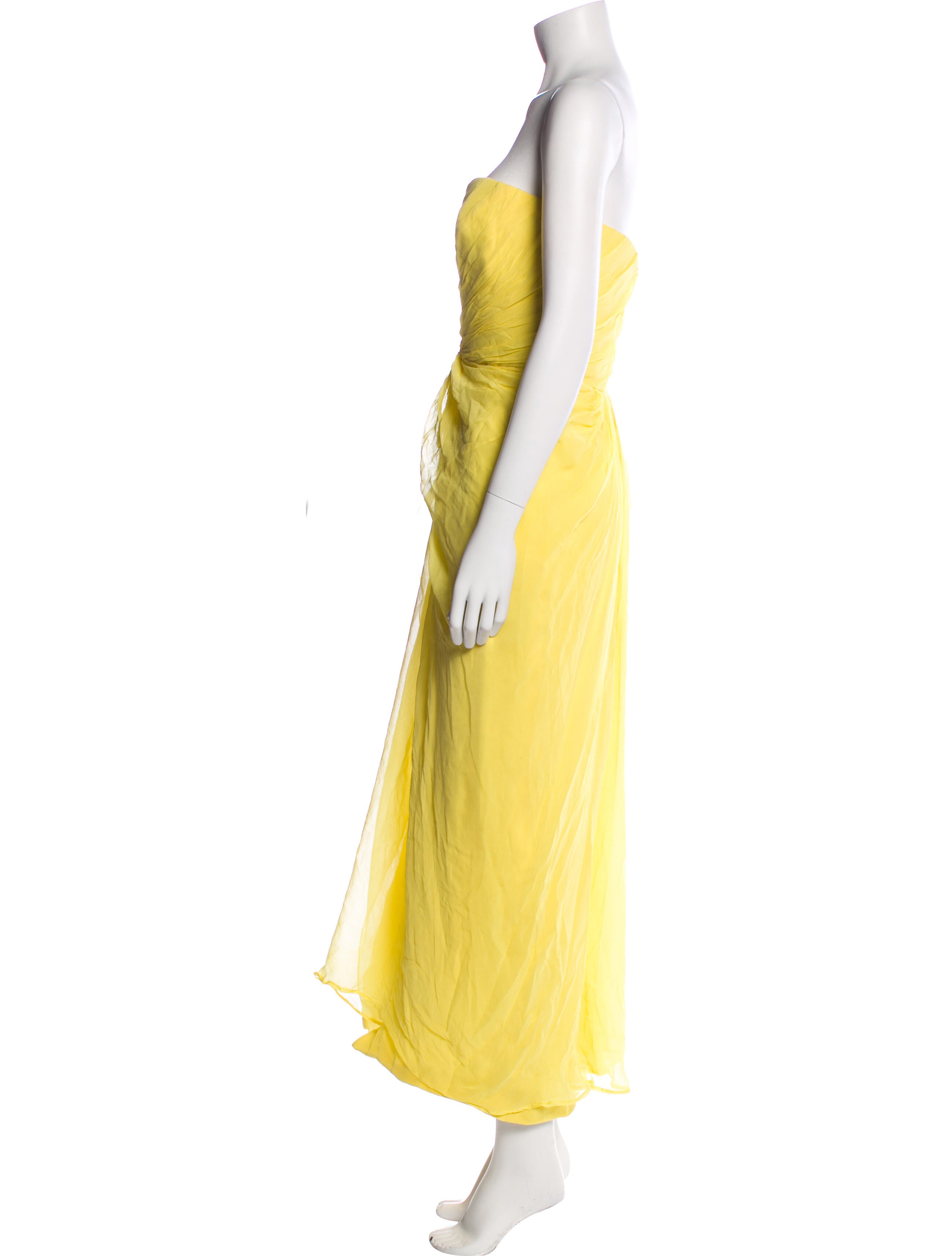 Marchesa Notte Silk Long Dress