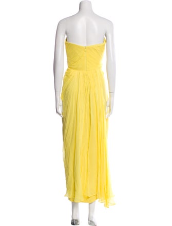 Marchesa Notte Silk Long Dress