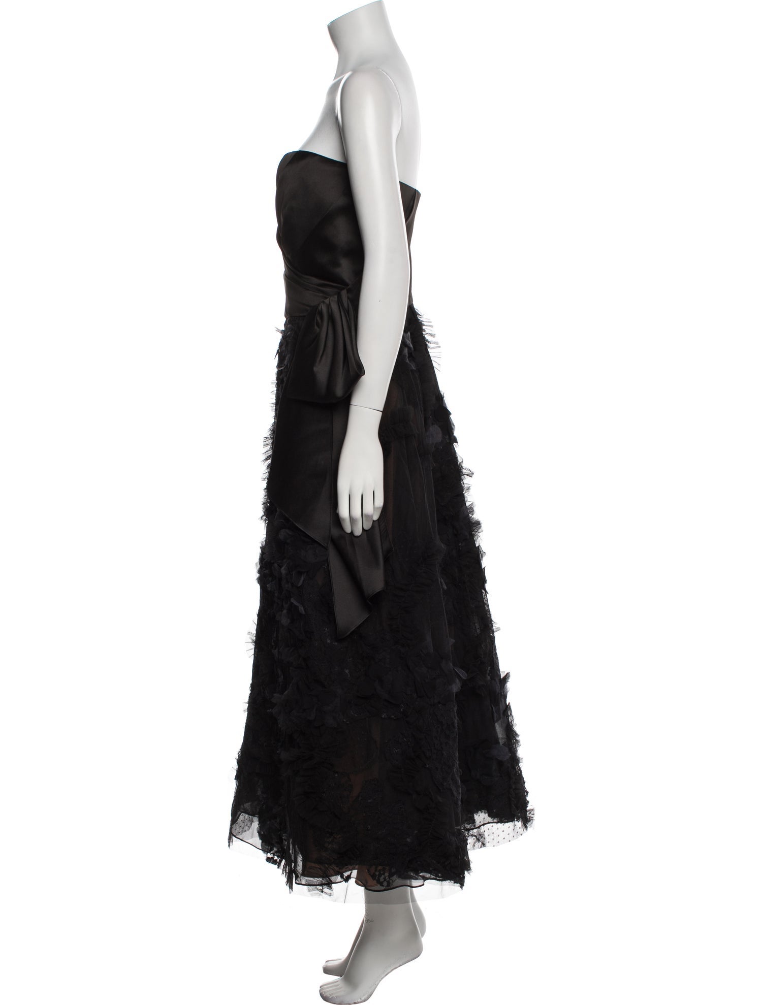 Marchesa Notte Strapless Long Dress