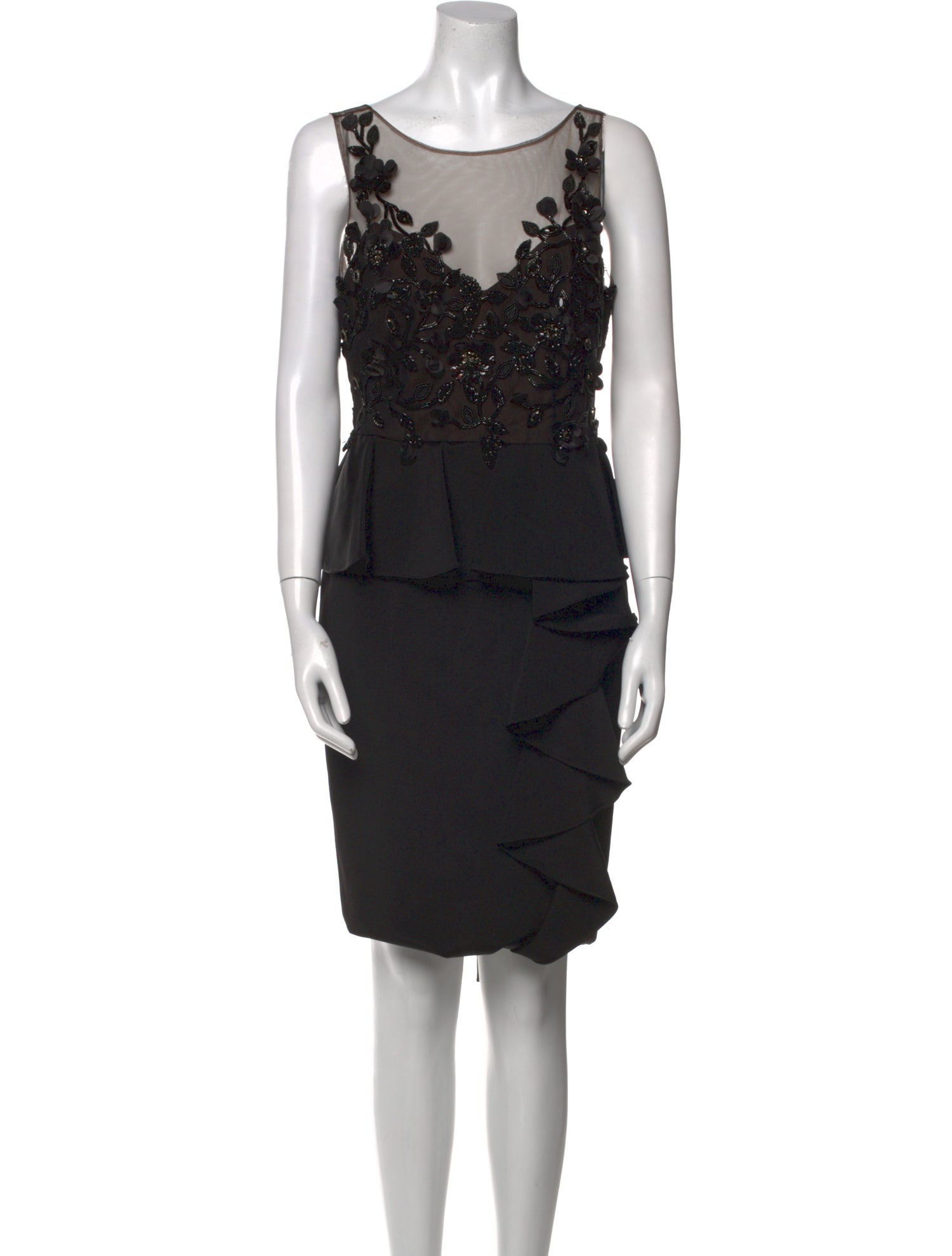 Marchesa Notte Scoop Neck Knee-Length Dress w/ Tags