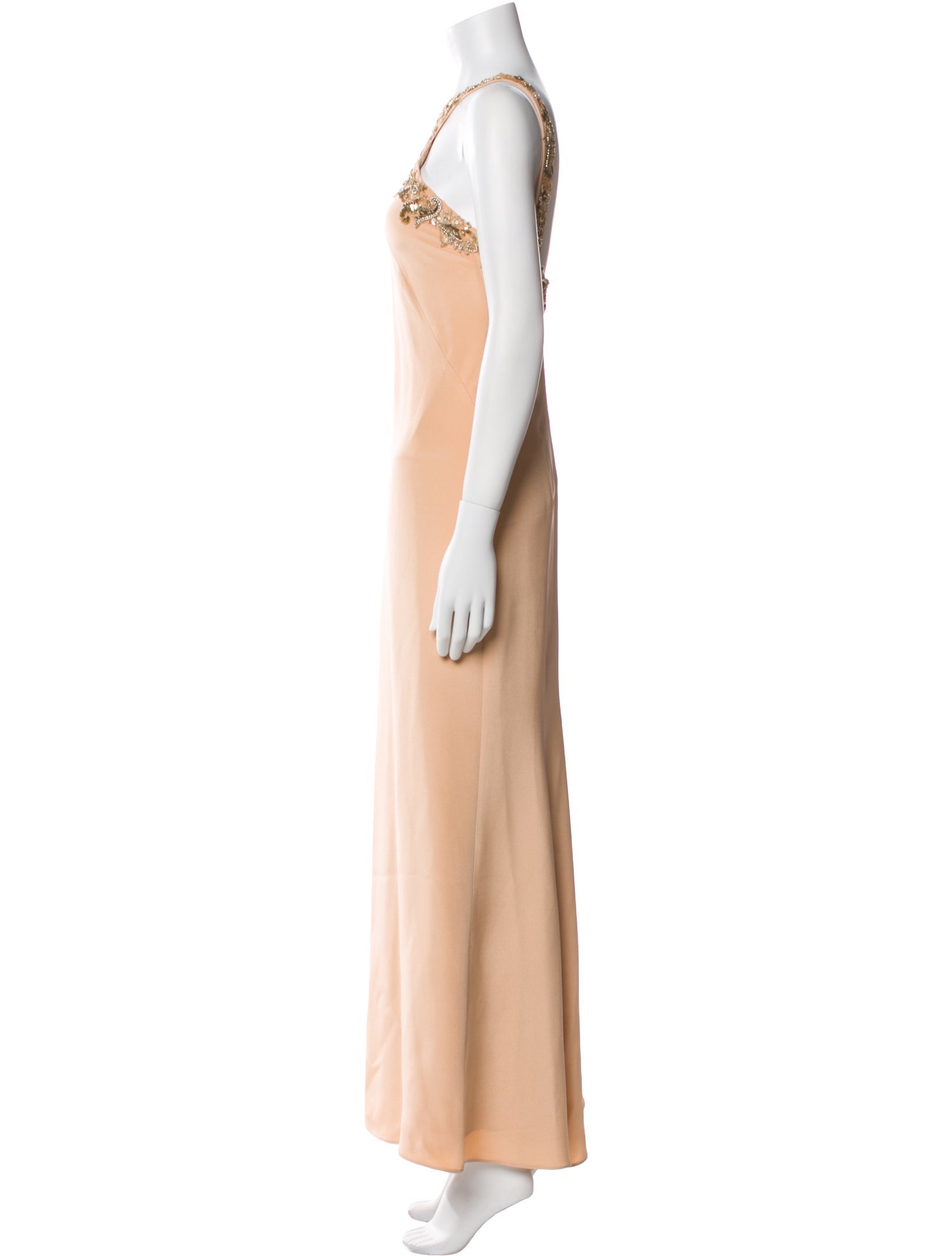 Marchesa Notte Silk Long Dress