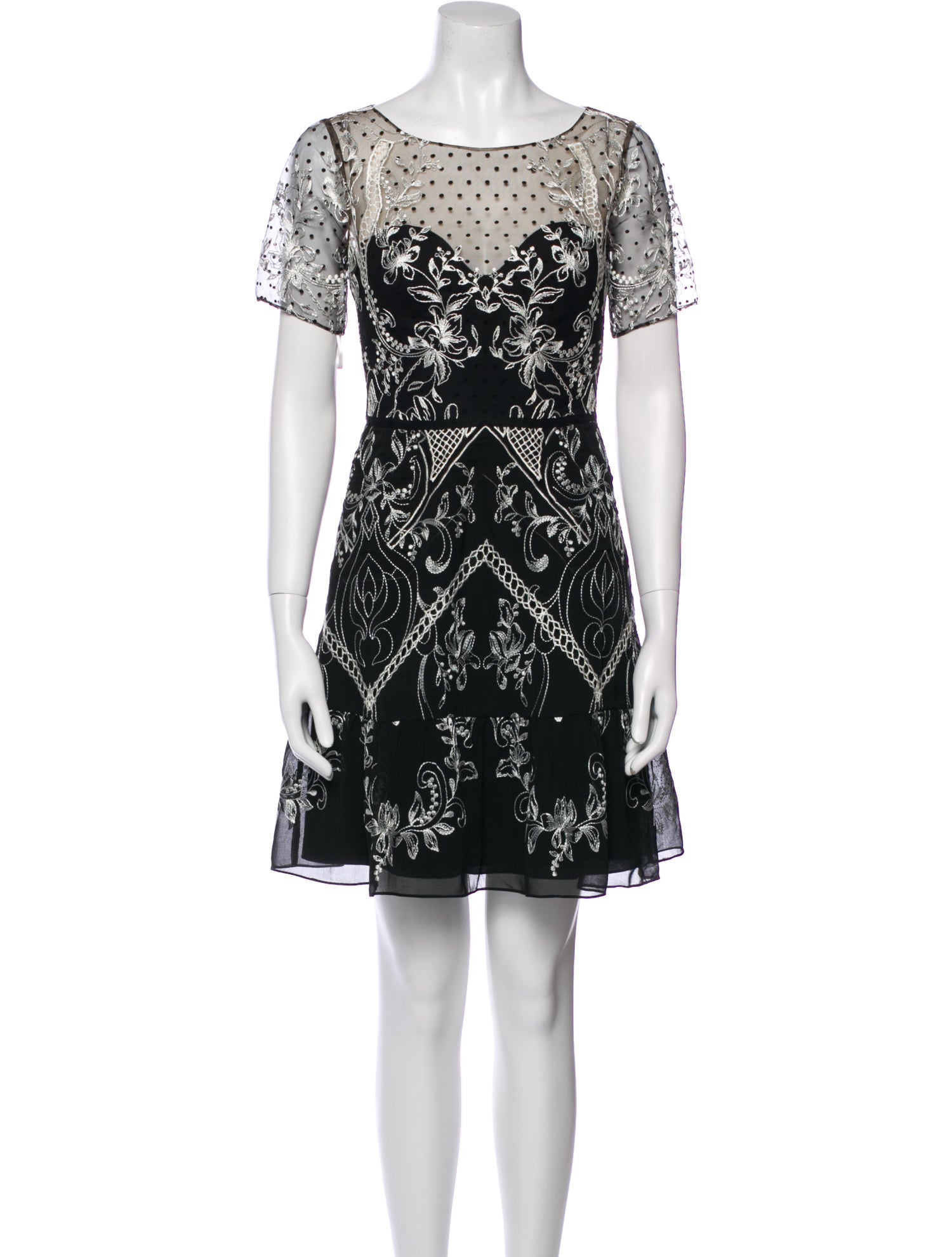 Marchesa Notte Nylon Mini Dress w/ Tags