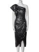 Marchesa Notte Nylon Midi Length Dress