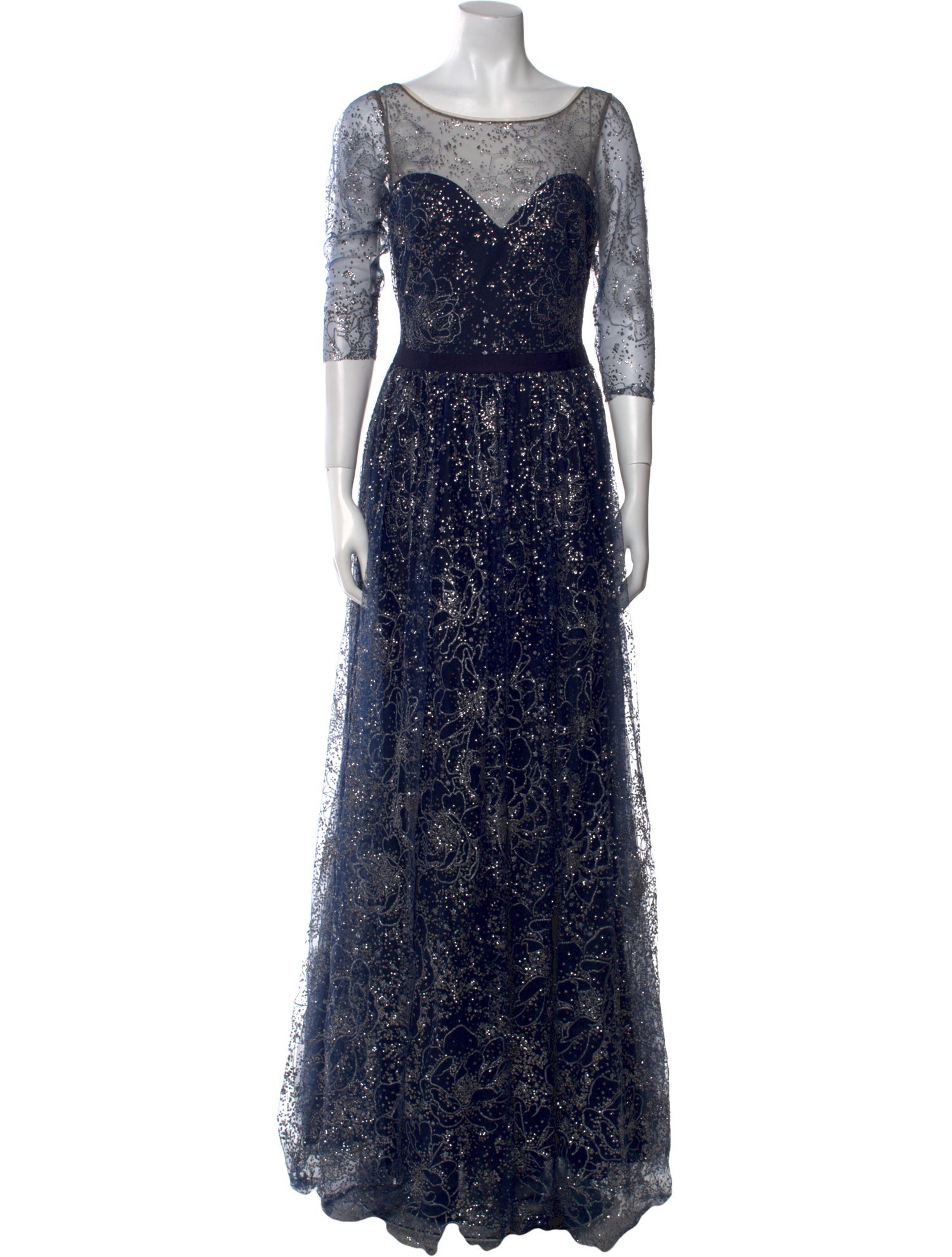 Marchesa Notte Nylon Long Dress