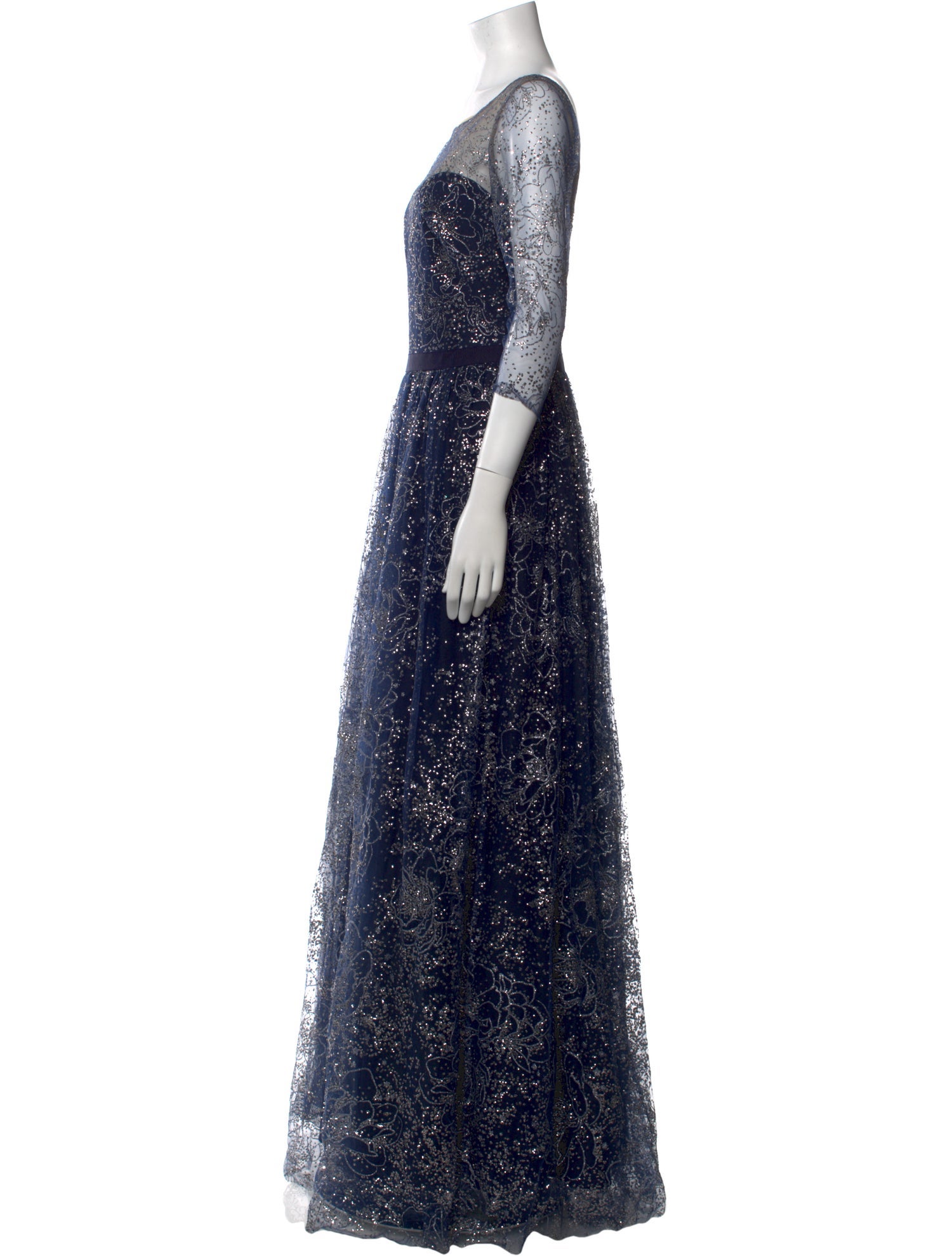Marchesa Notte Nylon Long Dress