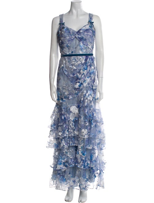 Marchesa Notte Nylon Long Dress
