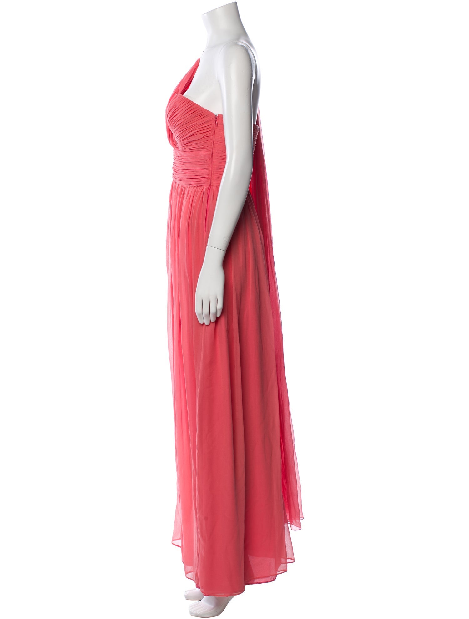 Marchesa Notte Silk Long Dress