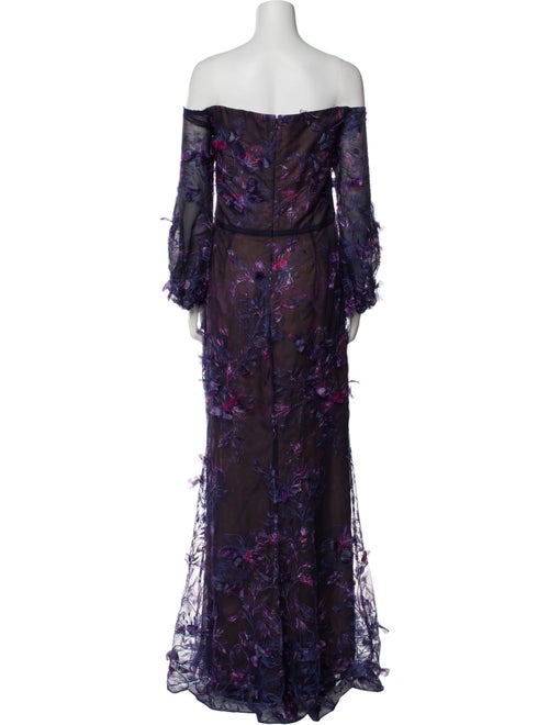 Marchesa Notte Nylon Long Dress
