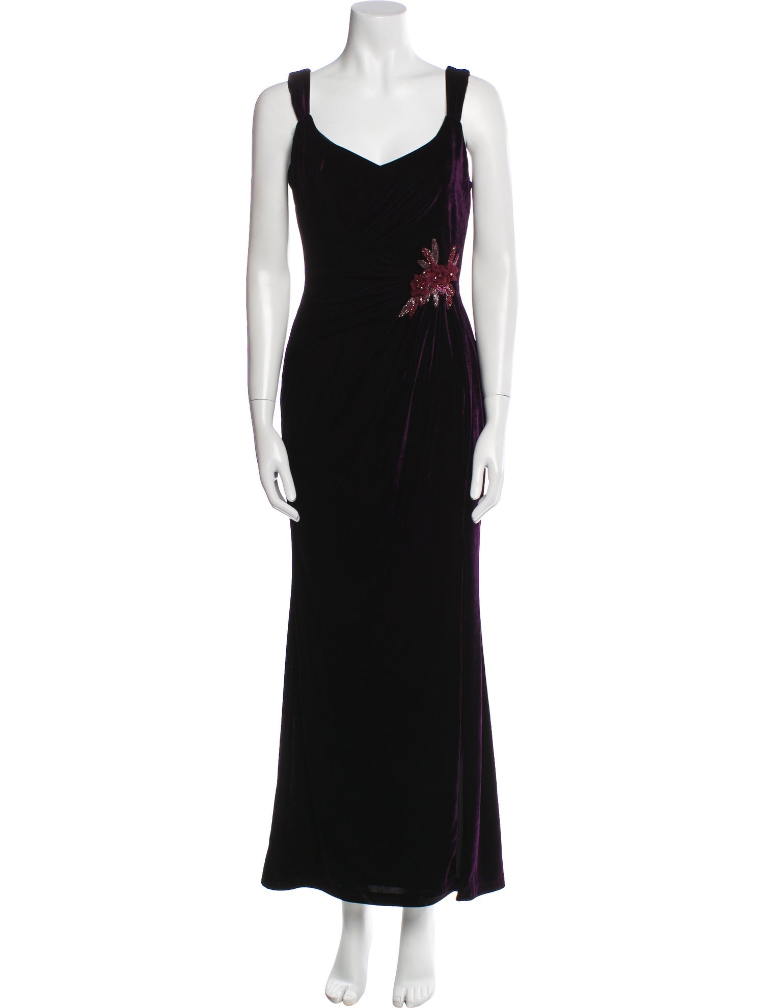 Marchesa Notte Square Neckline Long Dress