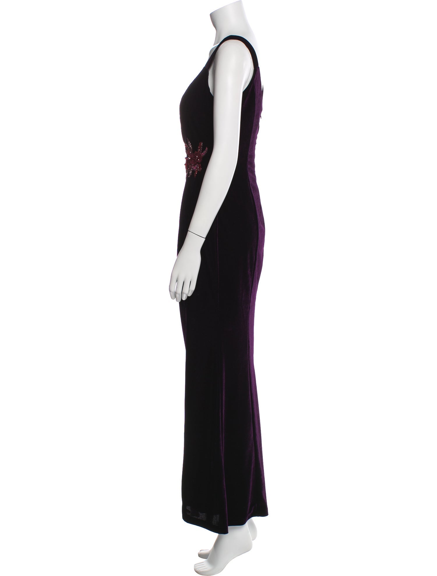 Marchesa Notte Square Neckline Long Dress