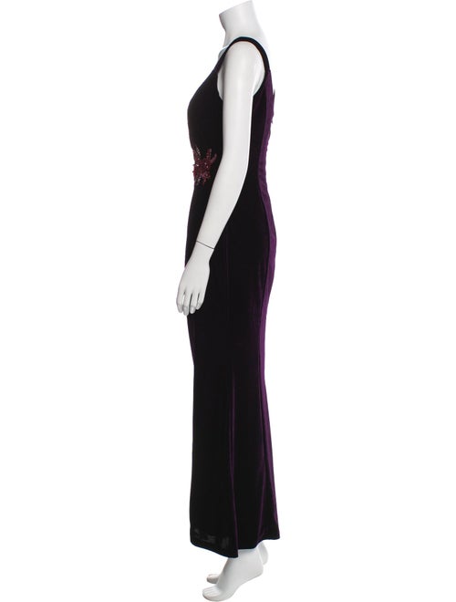 Marchesa Notte Square Neckline Long Dress