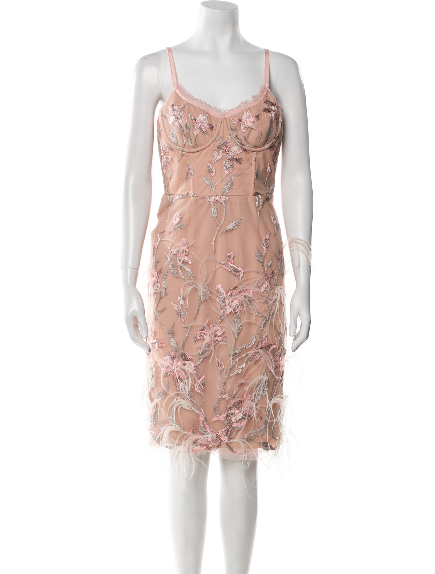 Marchesa Notte Nylon Knee-Length Dress
