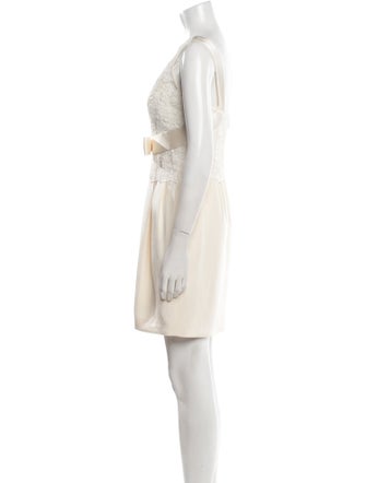 Marchesa Notte Silk Mini Dress