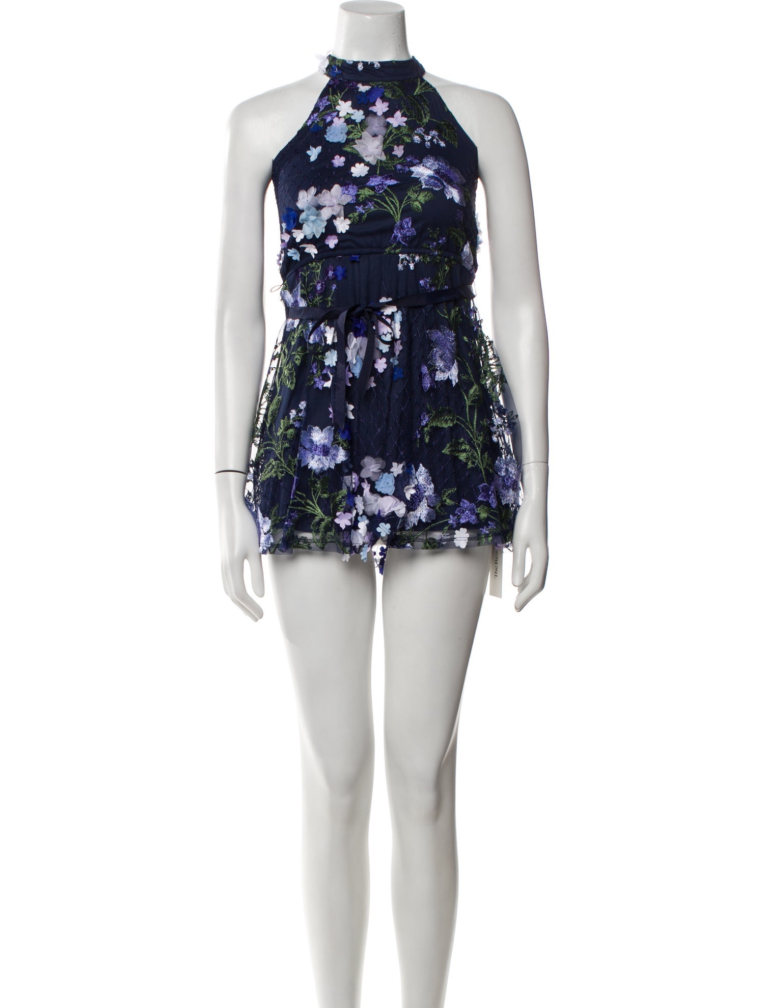 Marchesa Notte Floral Print Mini Dress w/ Tags