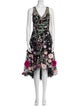 Marchesa Notte Nylon Midi Length Dress