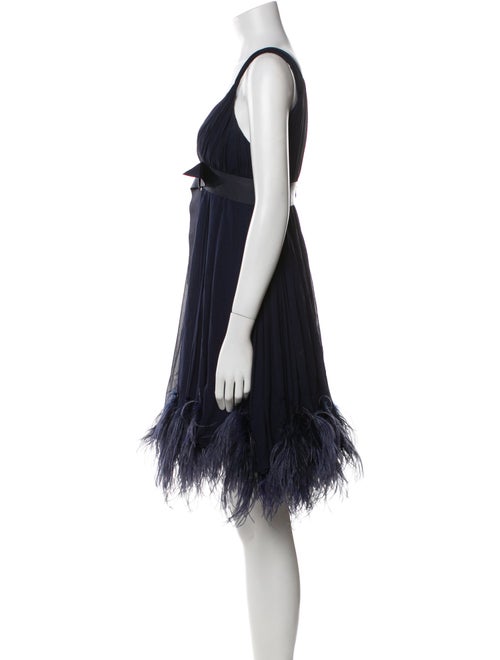 Marchesa Notte Silk Mini Dress