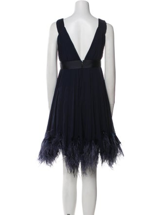 Marchesa Notte Silk Mini Dress