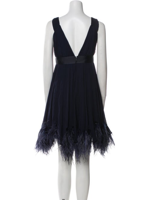 Marchesa Notte Silk Mini Dress
