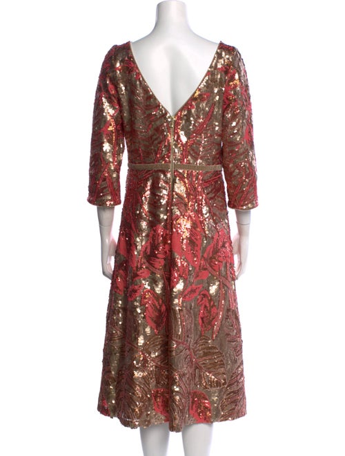 Marchesa Notte Nylon Midi Length Dress