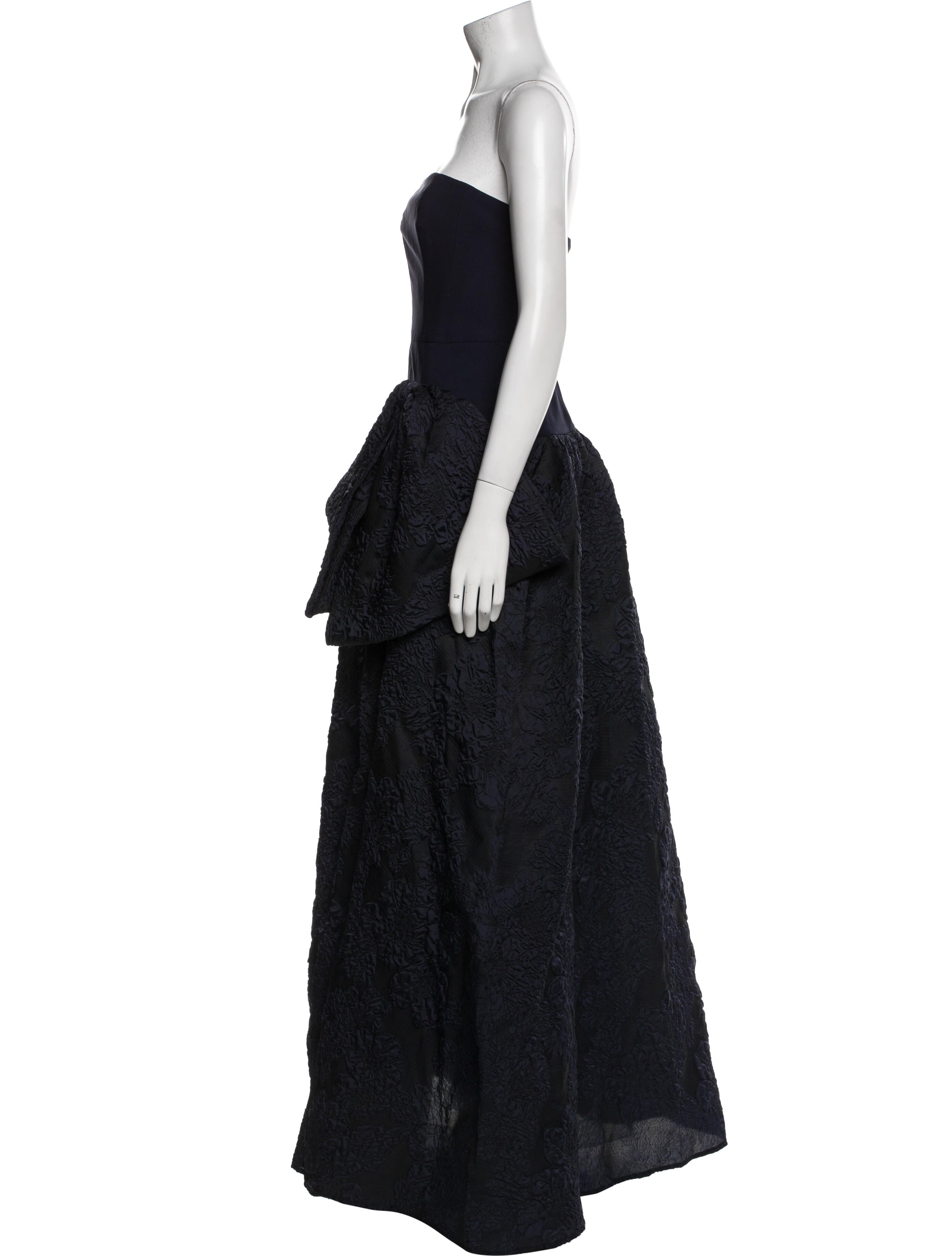 Marchesa Notte Strapless Long Dress w/ Tags