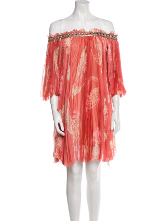 Marchesa Notte Silk Mini Dress