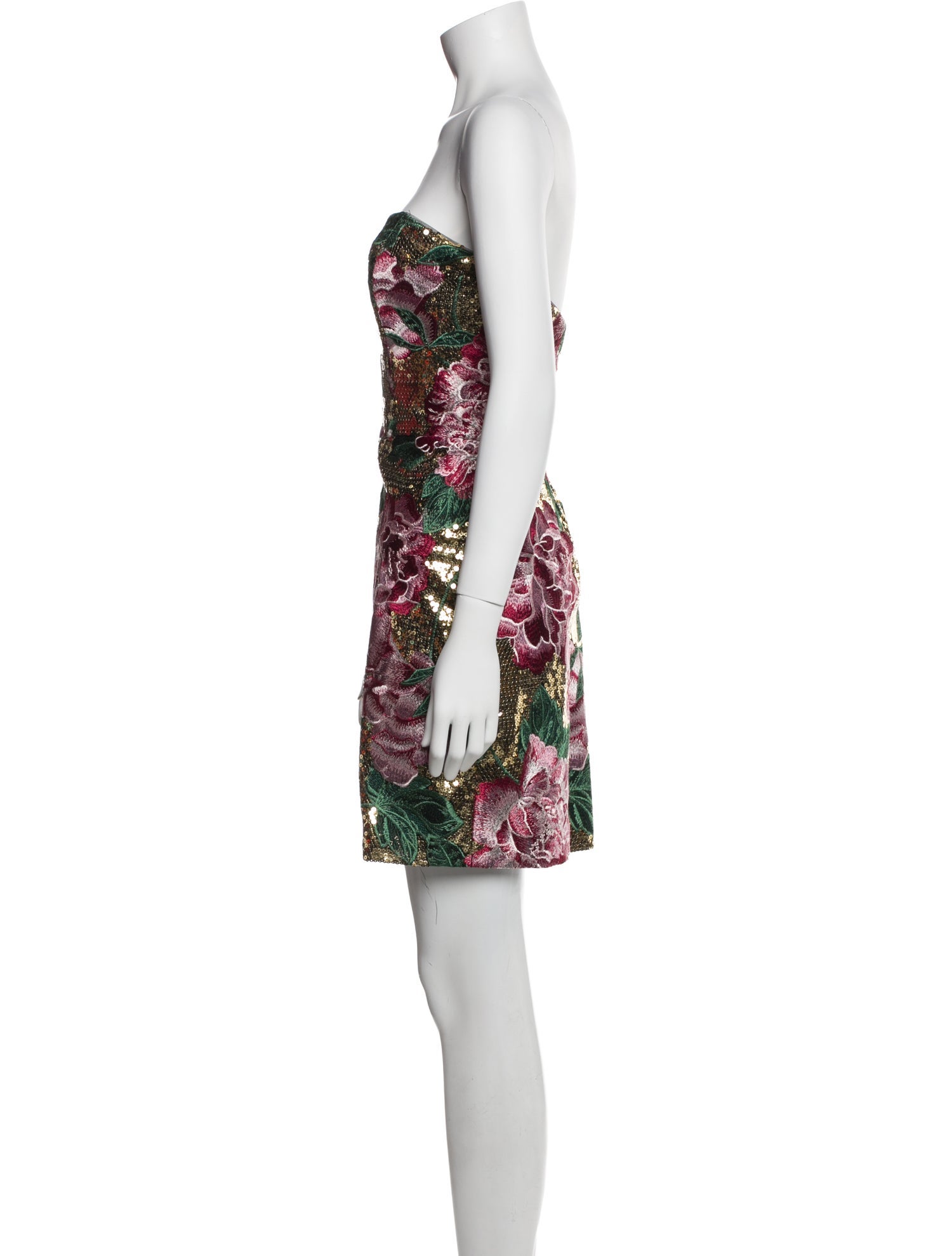 Marchesa Notte Printed Mini Dress