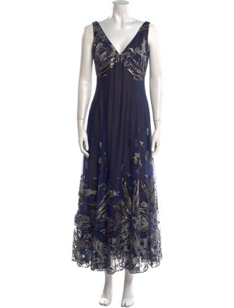 Marchesa Notte Nylon Long Dress