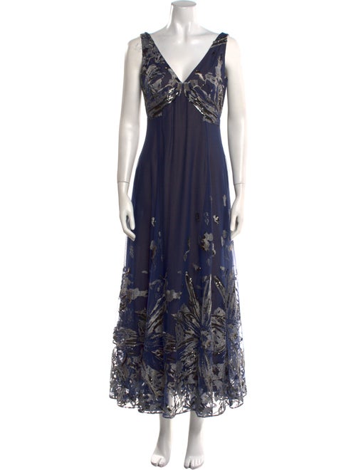 Marchesa Notte Nylon Long Dress