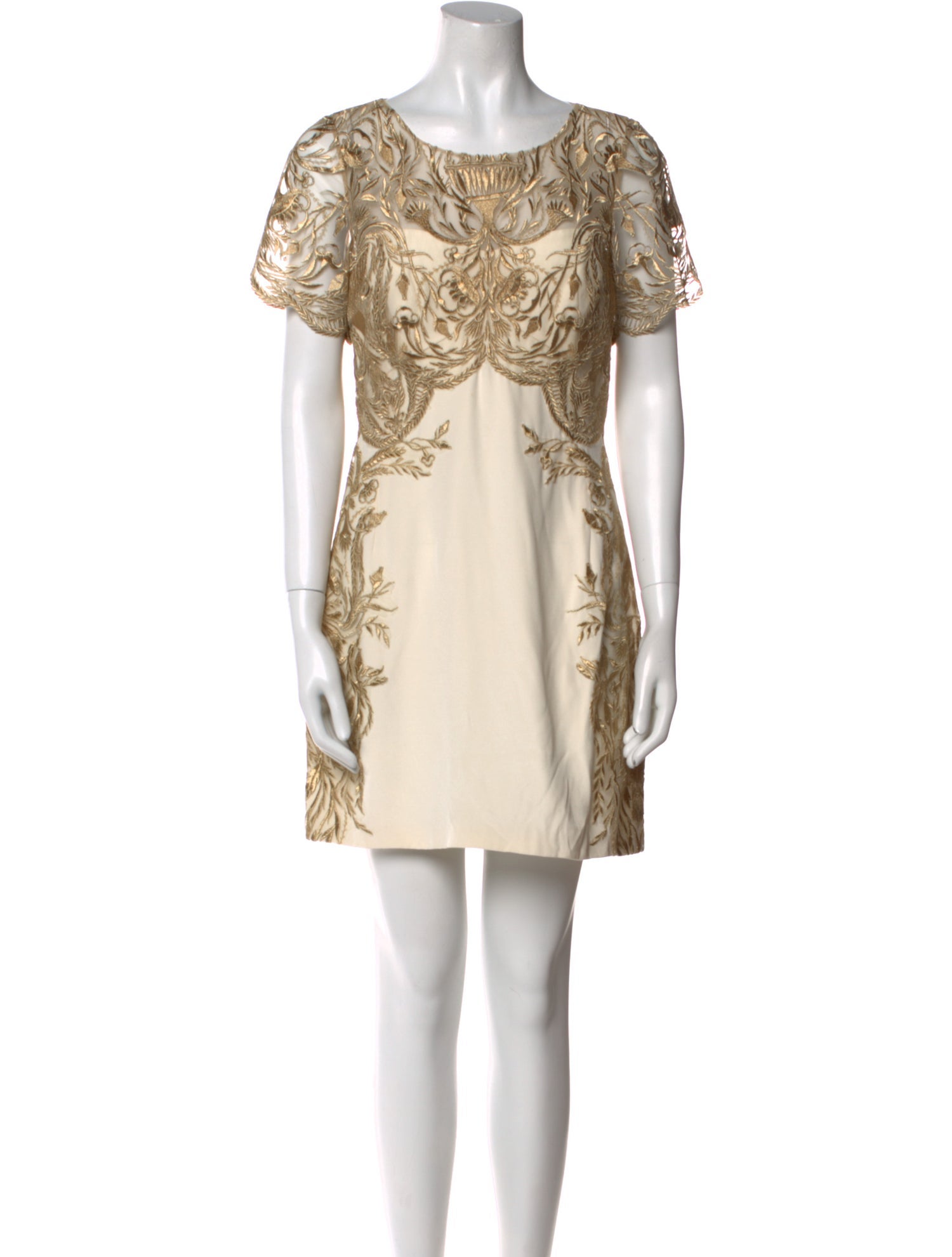 Marchesa Notte Silk Mini Dress