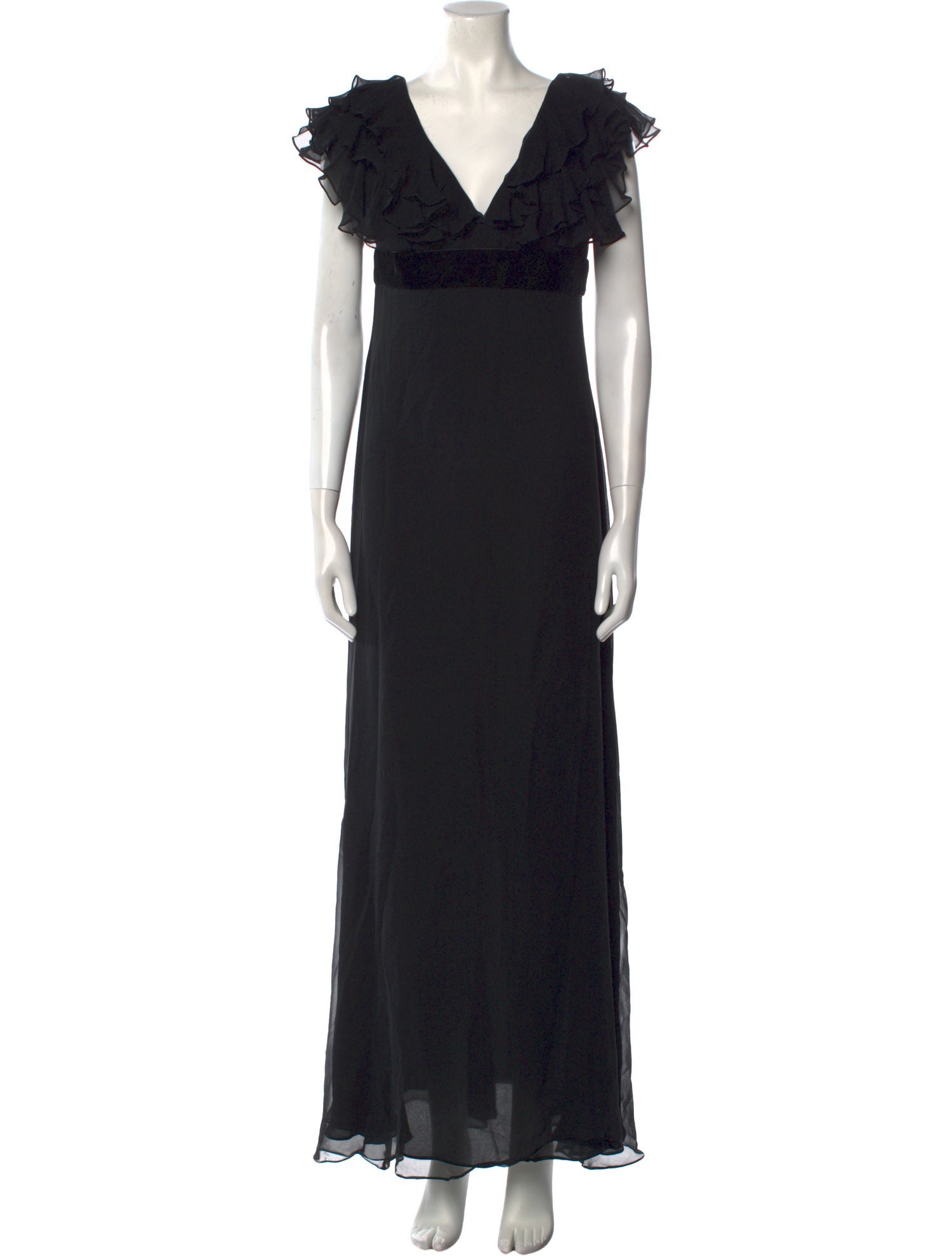 Marchesa Notte Silk Midi Length Dress