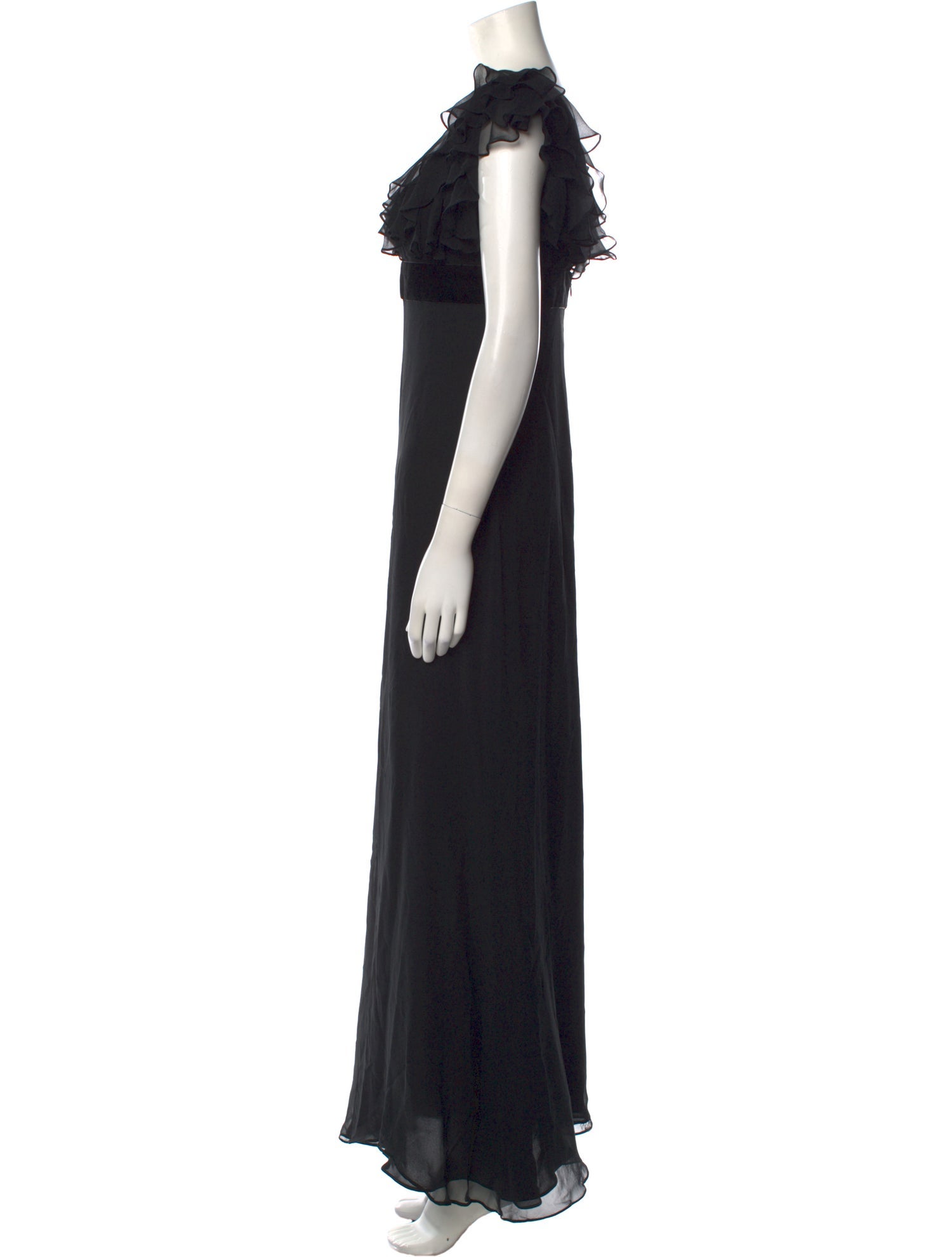 Marchesa Notte Silk Midi Length Dress
