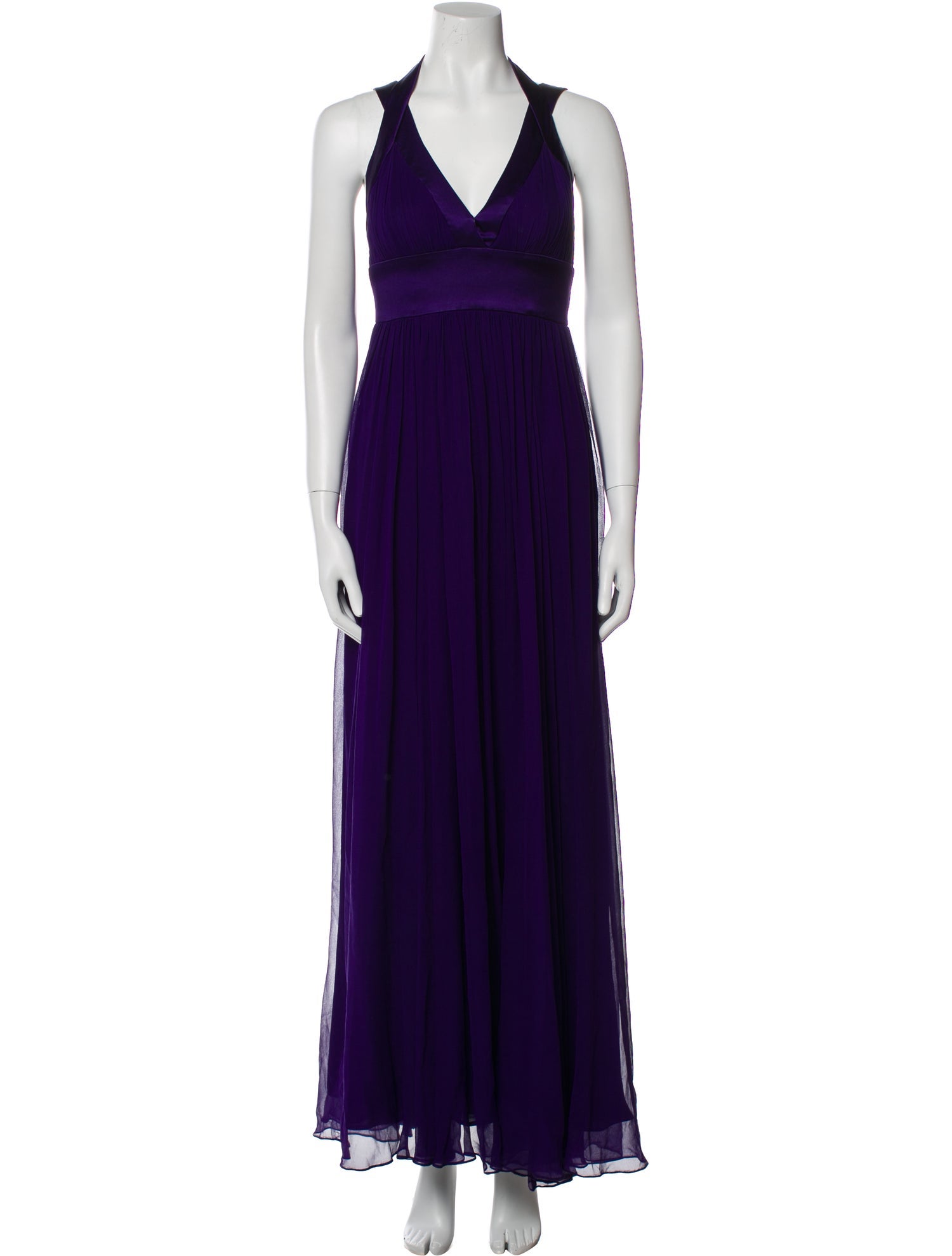 Marchesa Notte Silk Long Dress