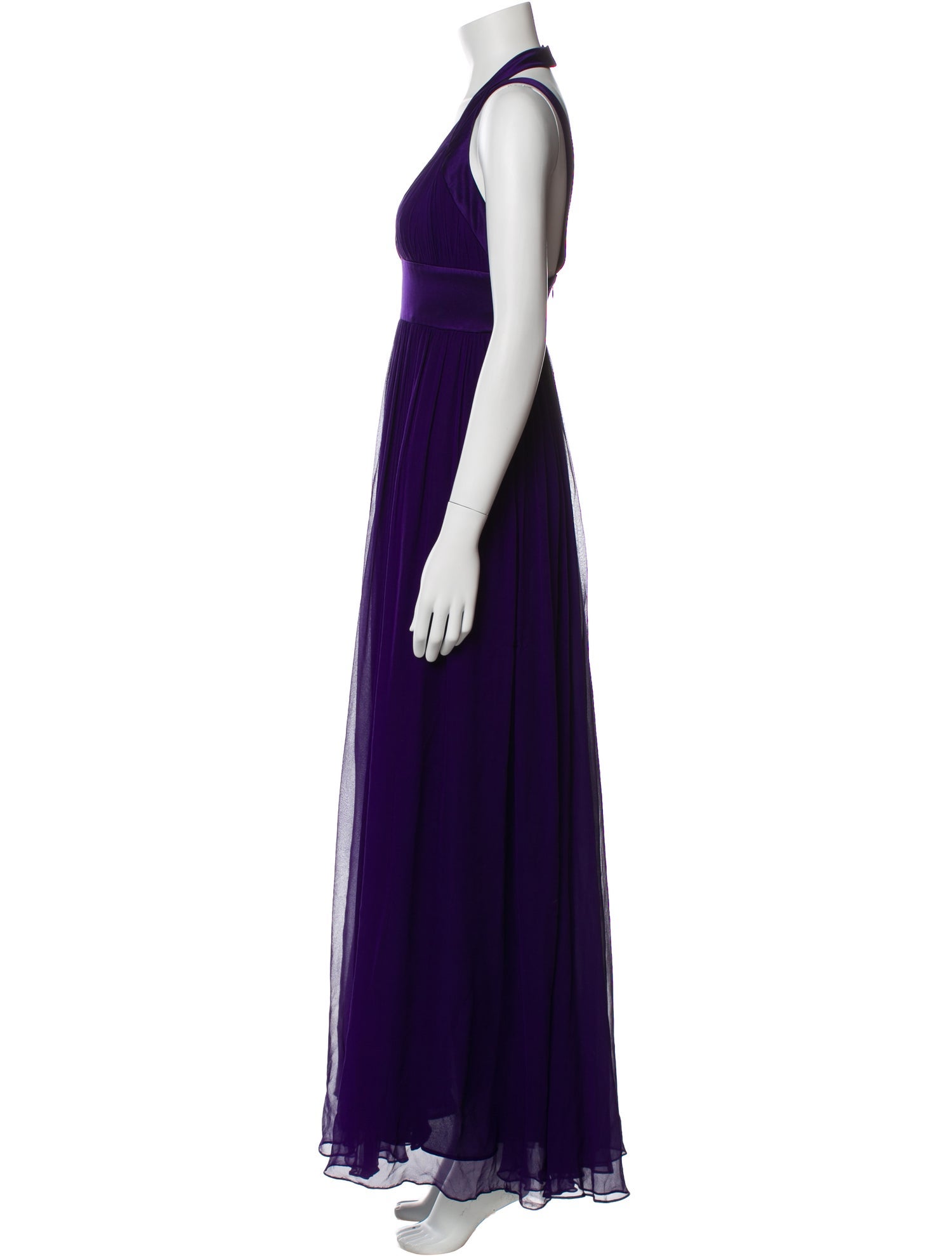 Marchesa Notte Silk Long Dress