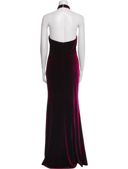Marchesa Notte Halterneck Long Dress