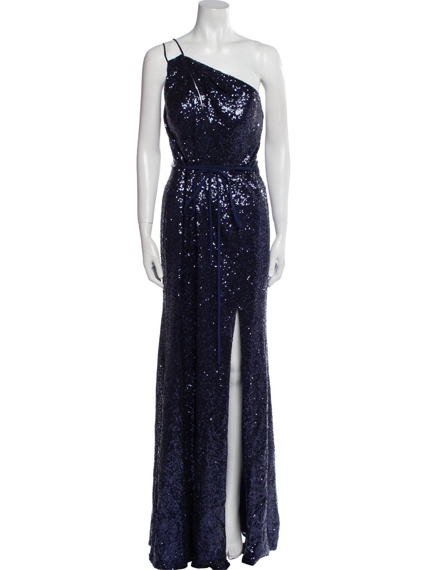 Marchesa Notte One-Shoulder Long Dress w/ Tags