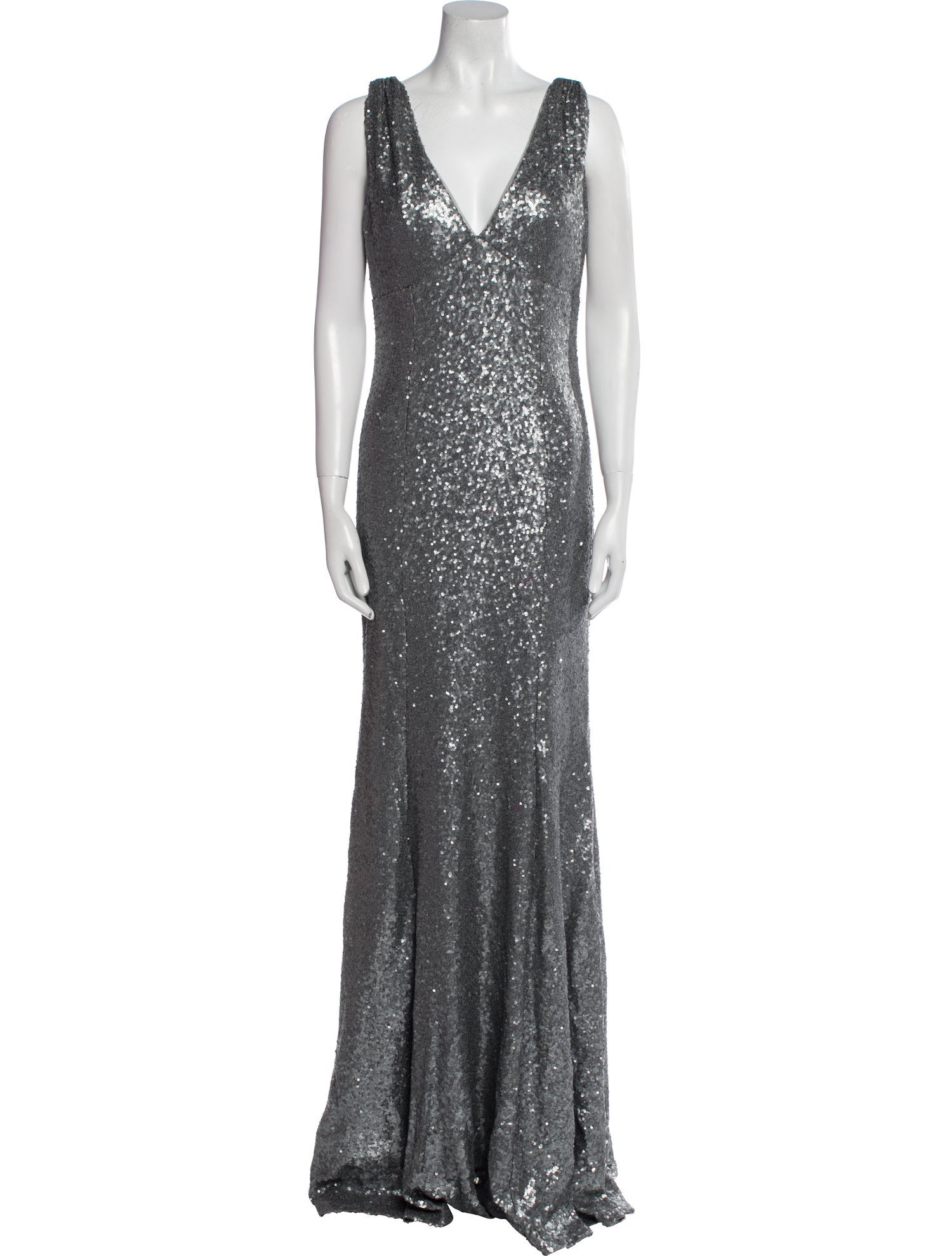 Marchesa Notte V-Neck Long Dress w/ Tags