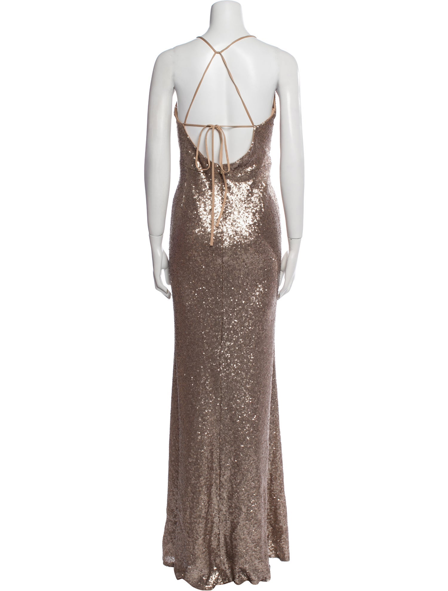Marchesa Notte V-Neck Long Dress w/ Tags