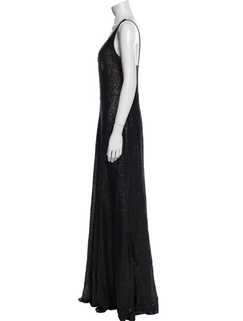 Marchesa Notte V-Neck Long Dress