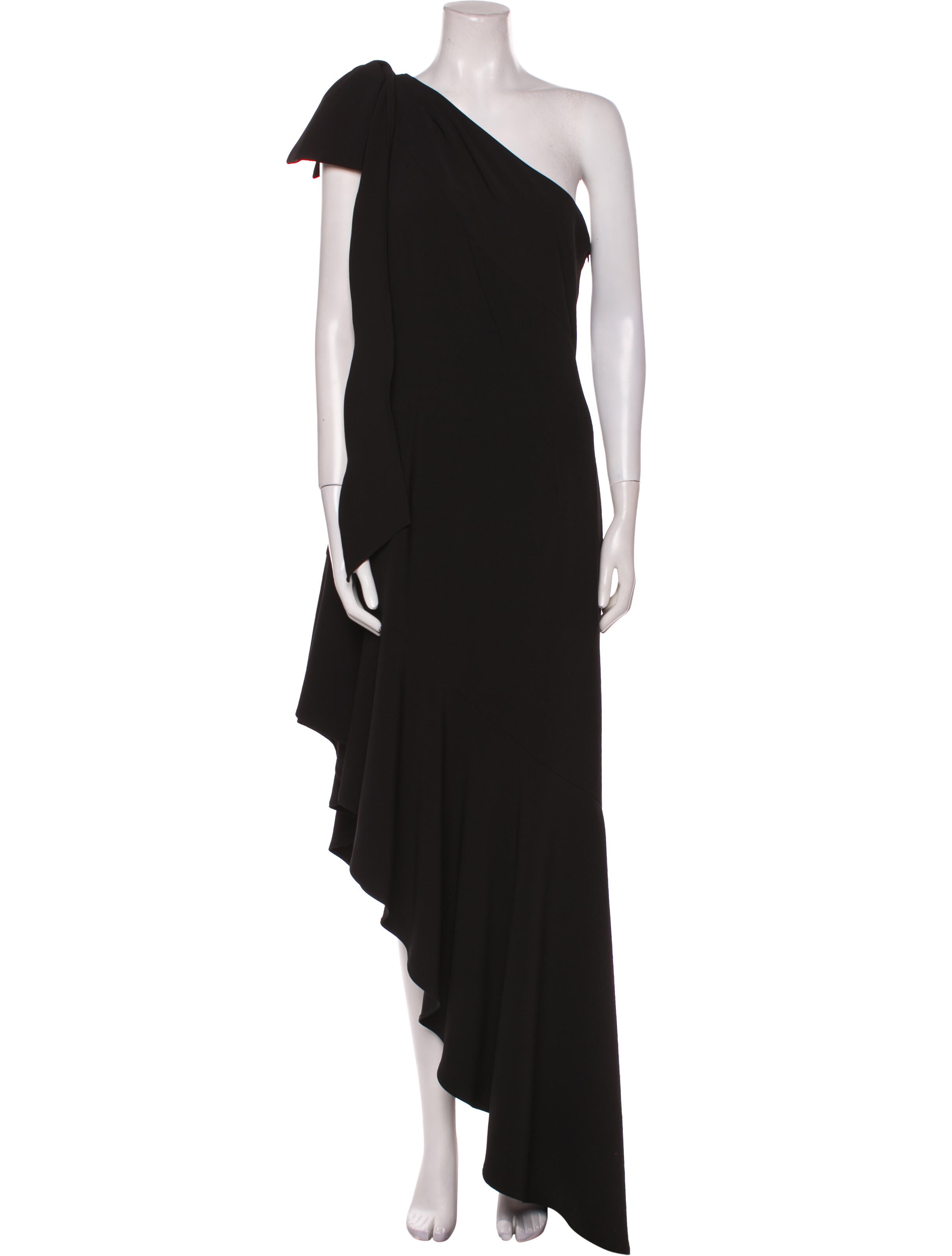 Marchesa Notte One-Shoulder Long Dress